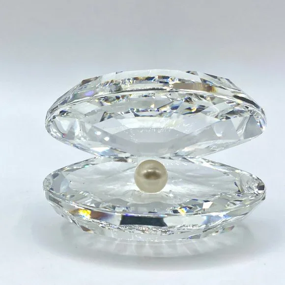 Swarovski Shell with Pearl ラージ　014389 SWAROVSKI SHELL WITH PEARL / OYSTER 014389 - The Crystal